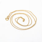 Gold Filled Chain - 20 Inch 14/20 GF Necklace - 1.3 mm Dainty Cable Neck Chain with Spring Ring - Bright Finish, Wholesale Jewelry Supply