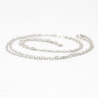 Sterling Silver Chain - 24 Inch Cable Link - 1.9 mm Twenty Four Inch Polished .925 Silver Dainty New Necklace Spring Clasp Finished Supply