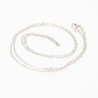 Sterling Silver Chain - 24 Inch Cable Link - 1.9 mm Twenty Four Inch Polished .925 Silver Dainty New Necklace Spring Clasp Finished Supply