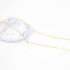 Gold Filled Chain - 14 Inch 14/20 GF Necklace - 1.5 mm Flat Cable Neck Chain with Spring Ring - Bright Finish New Wholesale Jewelry Supply