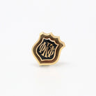 Sale - Honor Society Pin - Modern 14k Yellow Gold Black Enameled Phi Kappa Phi Lapel Brooch - Estate Scholastic Achievement Fine Jewelry