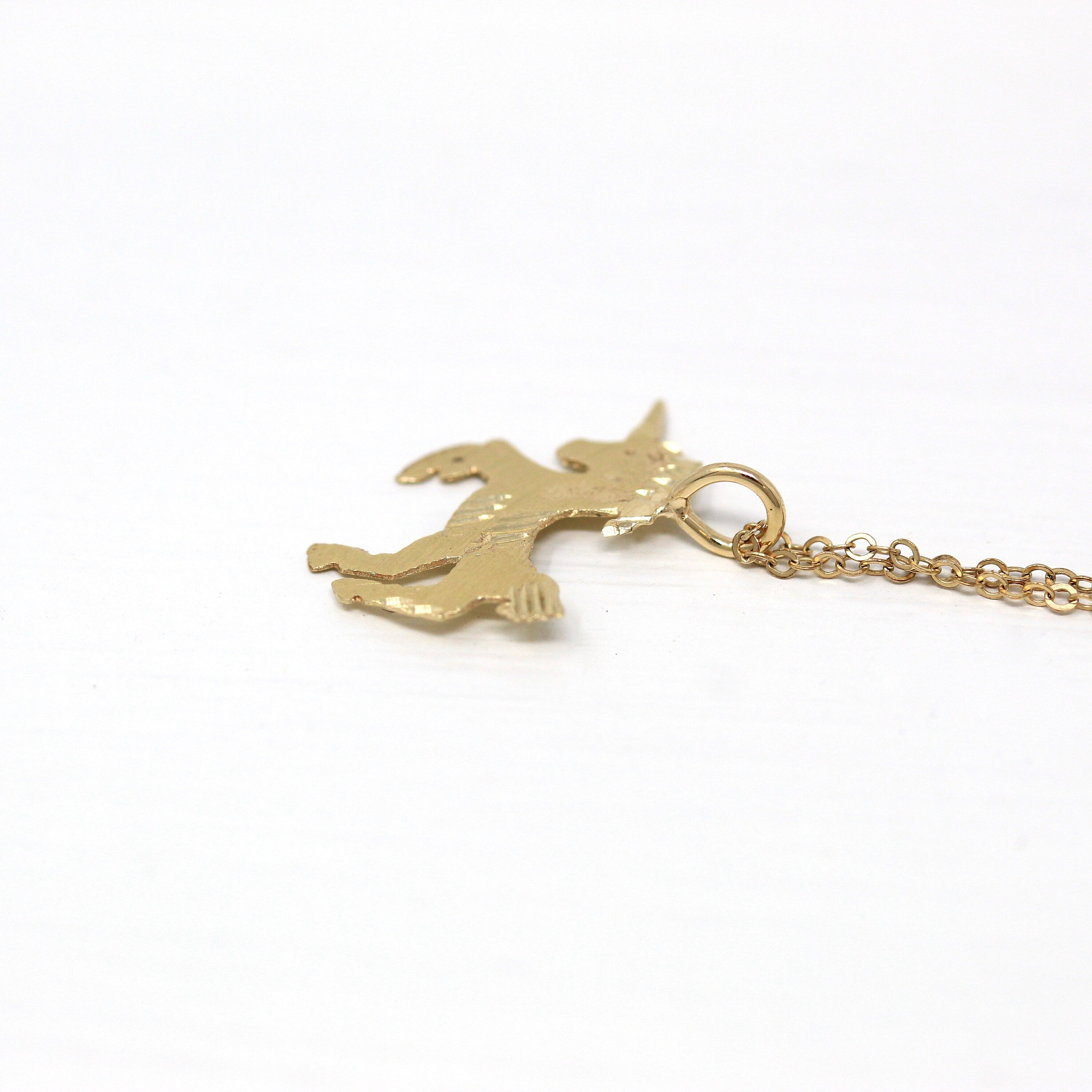 14k Yellow Gold Unicorn Pendant buy Charm