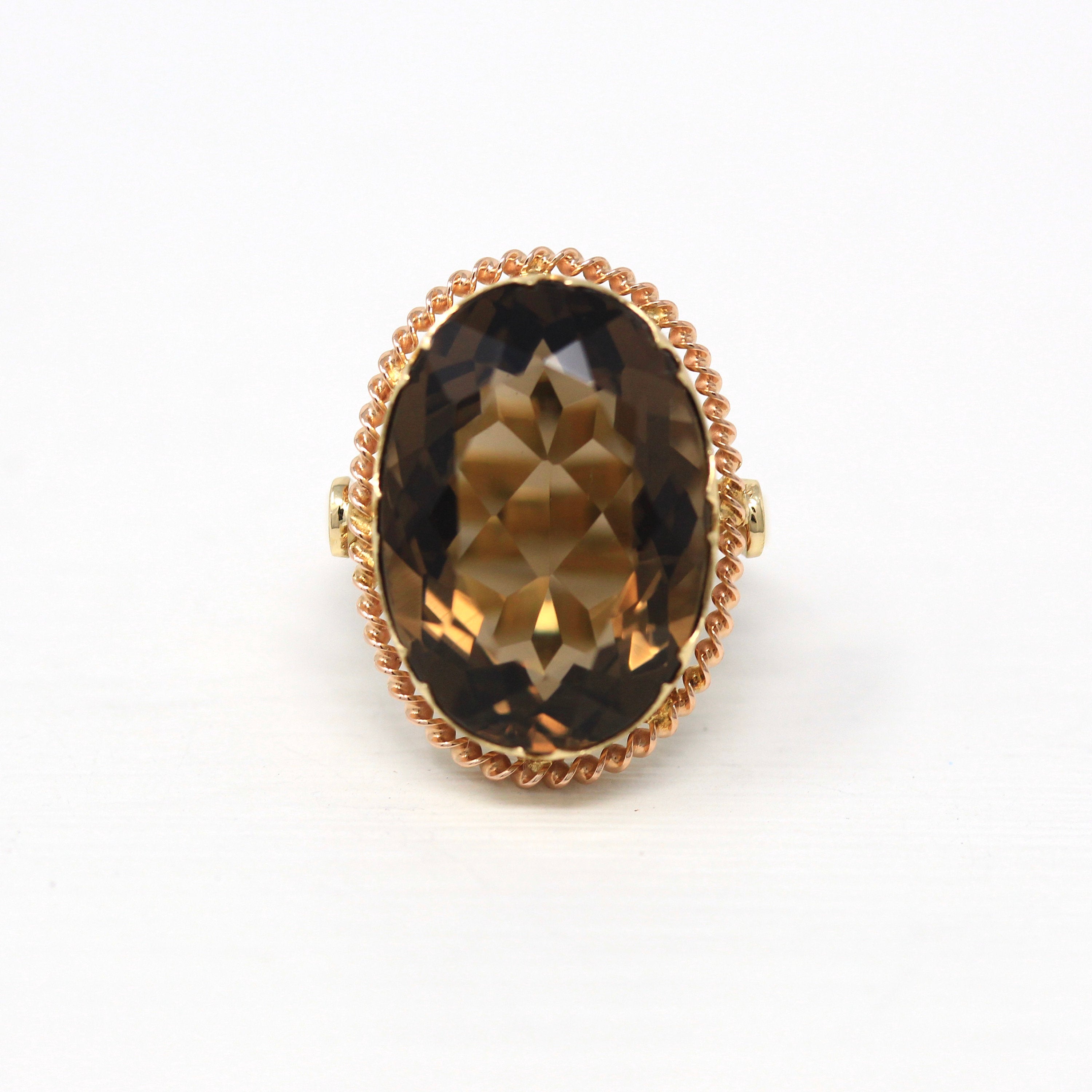 Antique smoky quartz ring outlet