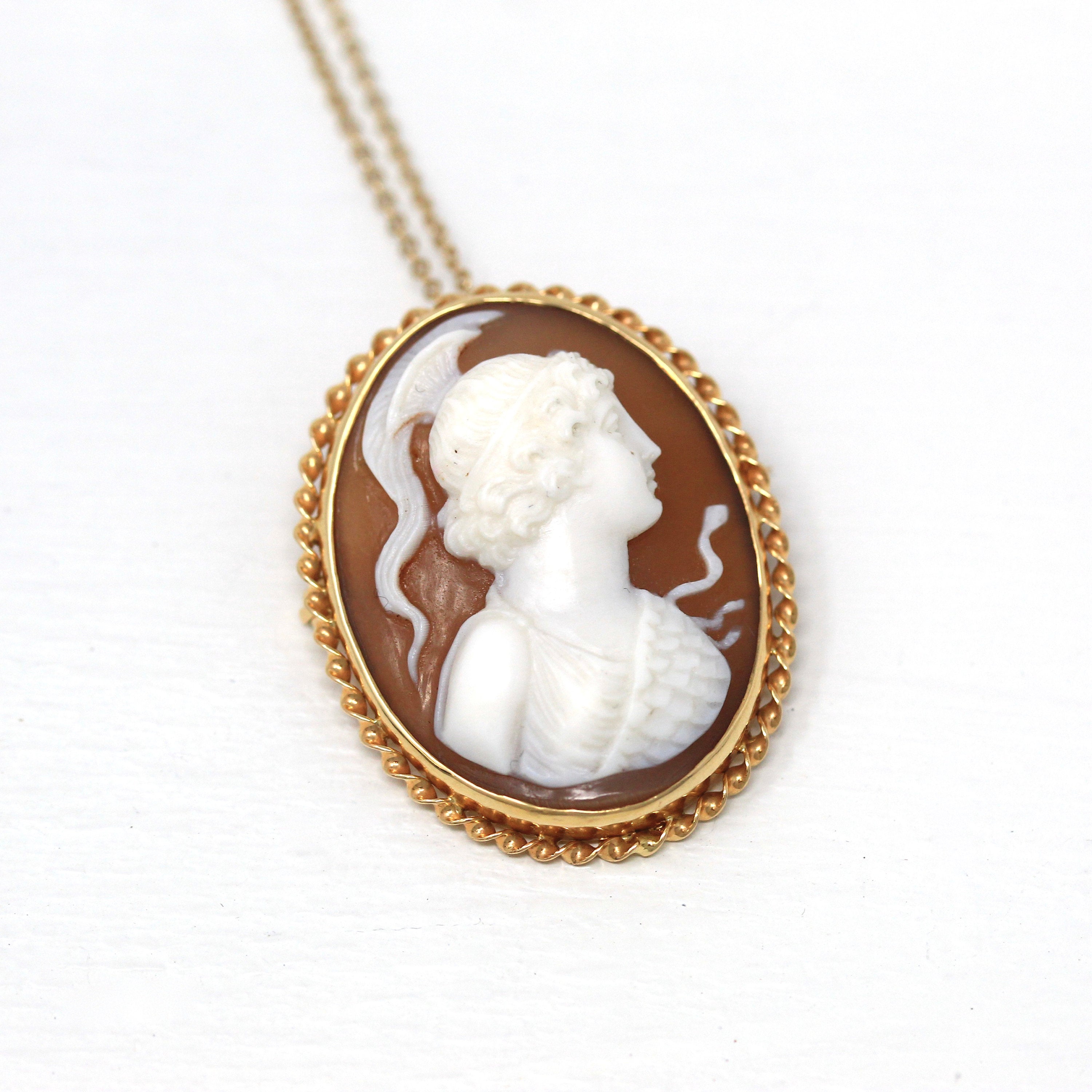 Vintage cameo pendant hot