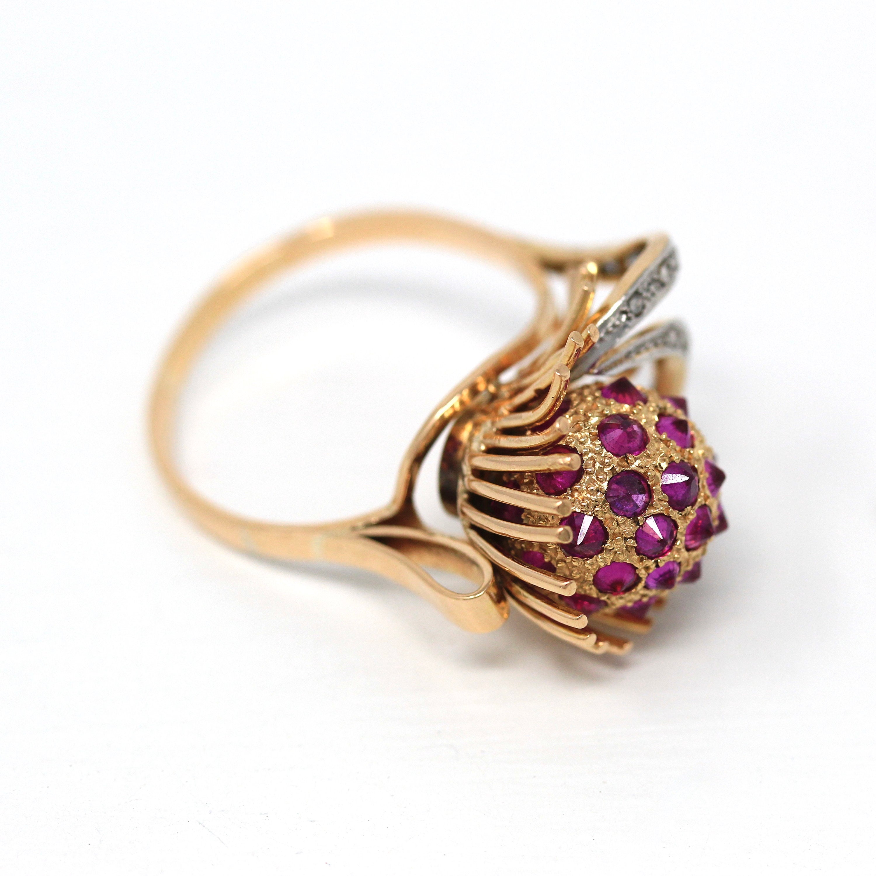 Antique flower ring hot sale