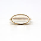 Sale - Genuine Moonstone Ring - 14k Yellow Gold Vintage 3.22 CT Oval Cabochon Cut Gem - Estate Circa 2000's Era Size 5 3/4 Statement Jewelry