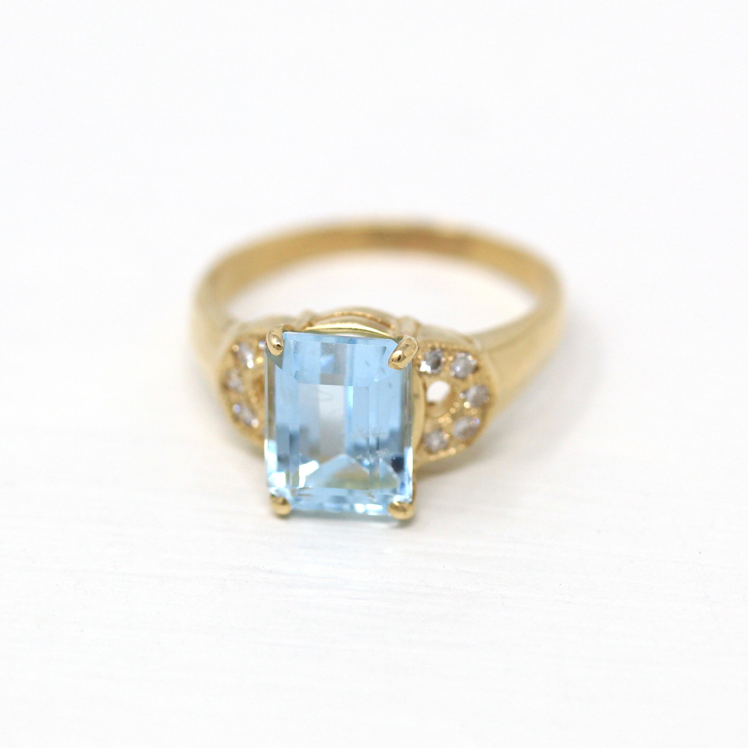 Size 7 natural 2024 Aquamarine Ring