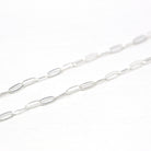 18 Inch Paperclip Chain - Sterling Silver Drawn Flat Cable Bright Finish Necklace - 2 mm Spring Ring Clasp Layer Fashion Accessory Jewelry