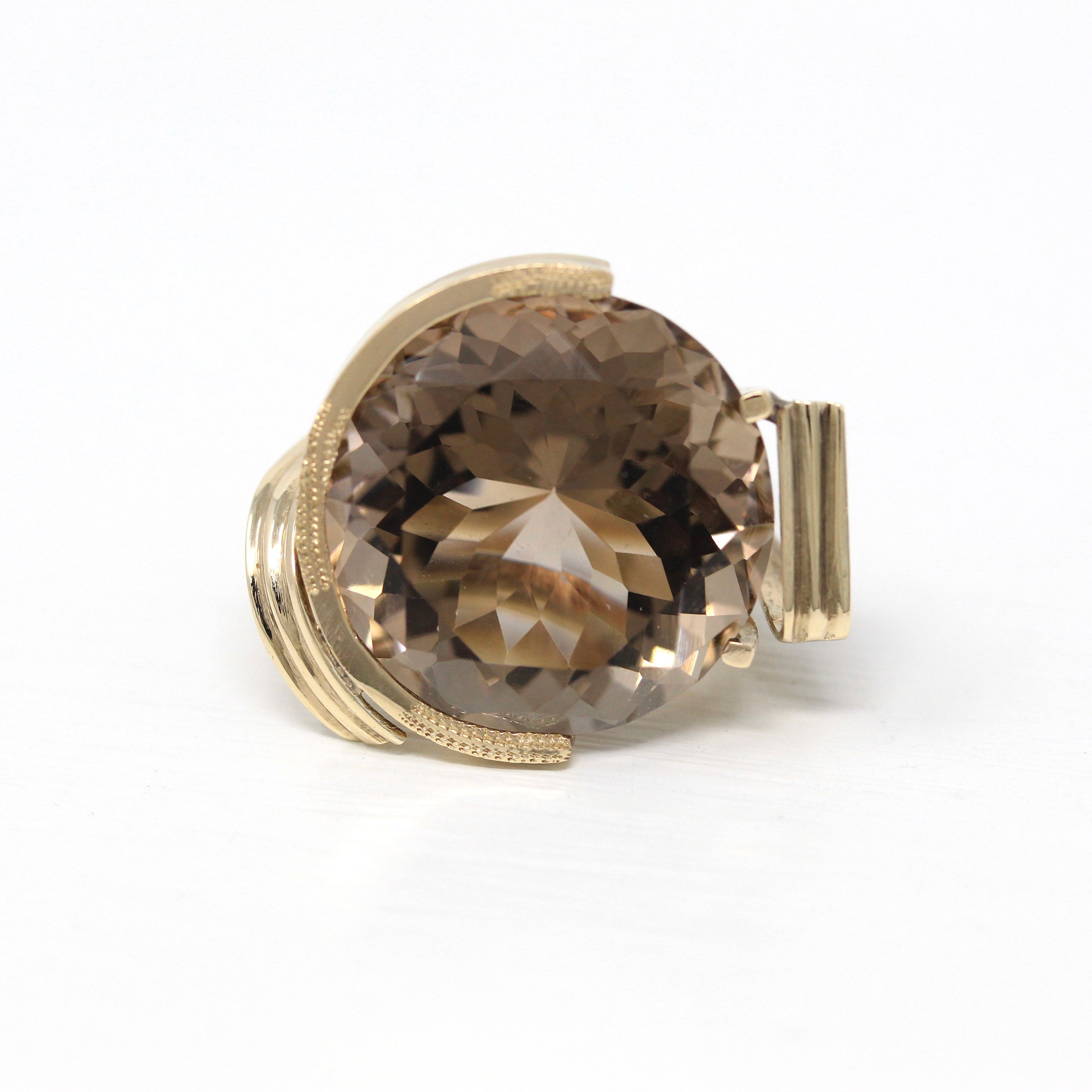 14K Brown Quartz orders Ring