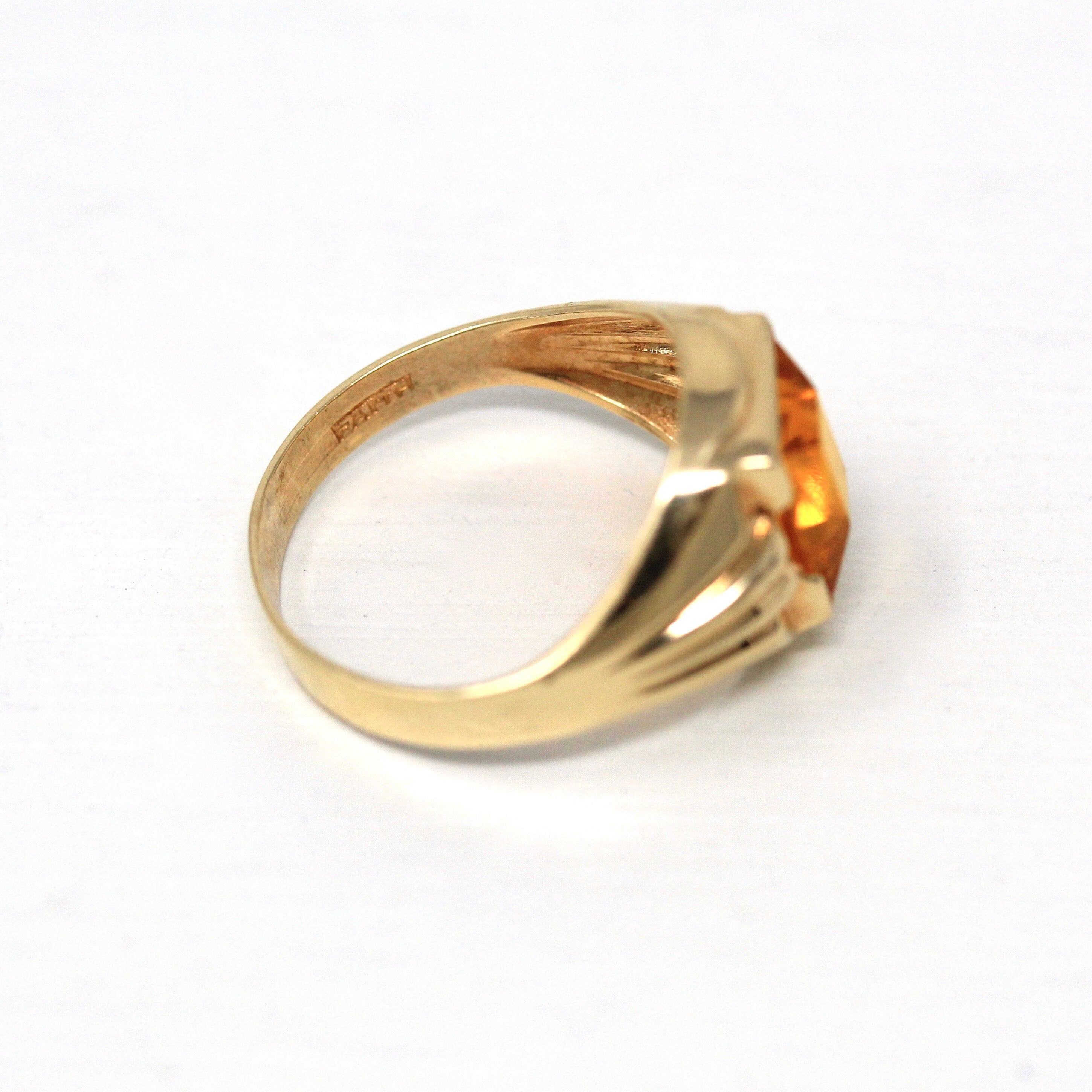 FINAL MARKDOWN 10K Yellow Citrine Stone outlets Ring