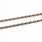 Pocket Watch Chain - Edwardian Gold Filled Cable Spring Ring Doubled Bracelet - Antique Circa 1910s Era Choker Fashion Accessory Jewelry