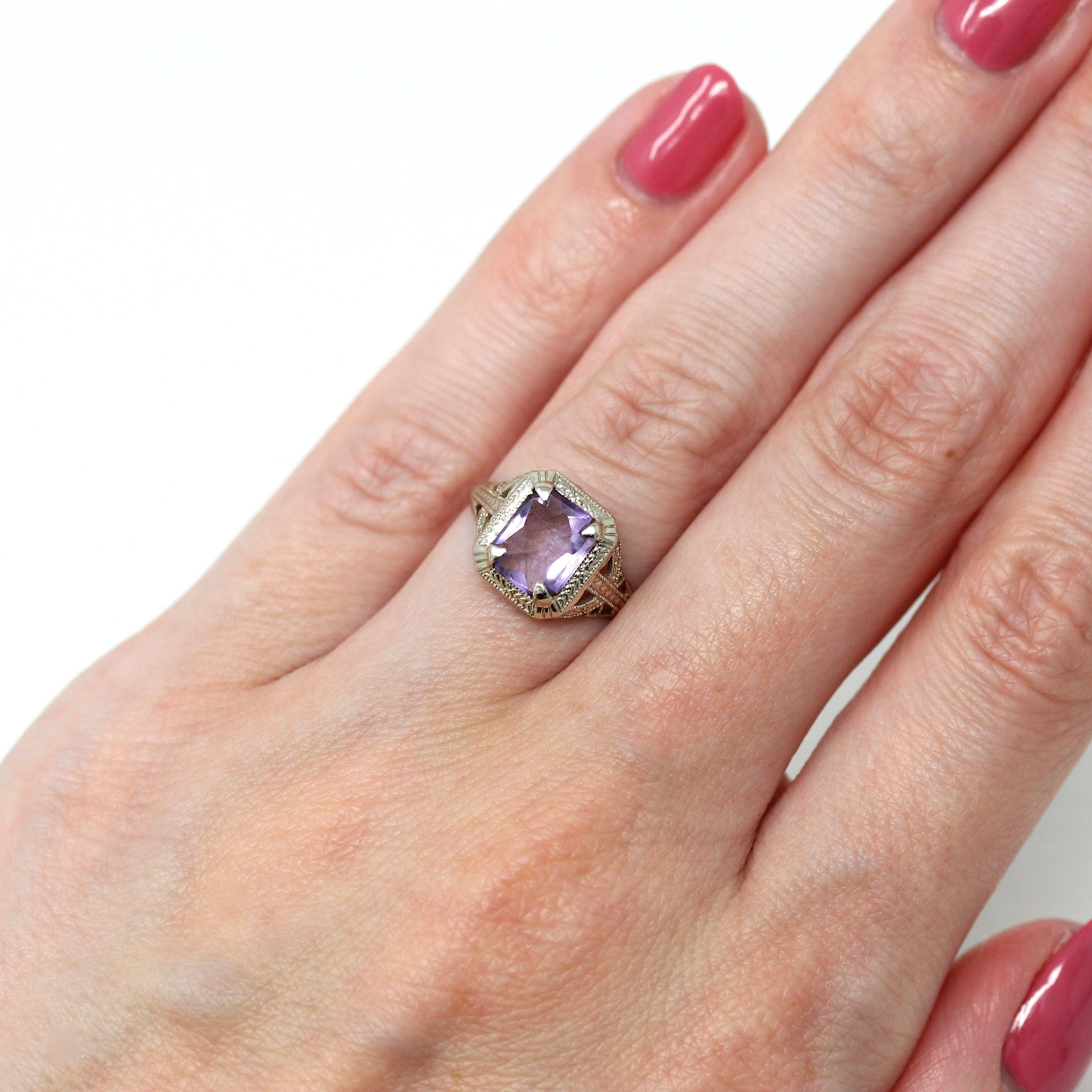 Fine Art Genuine Amethyst Ring shops