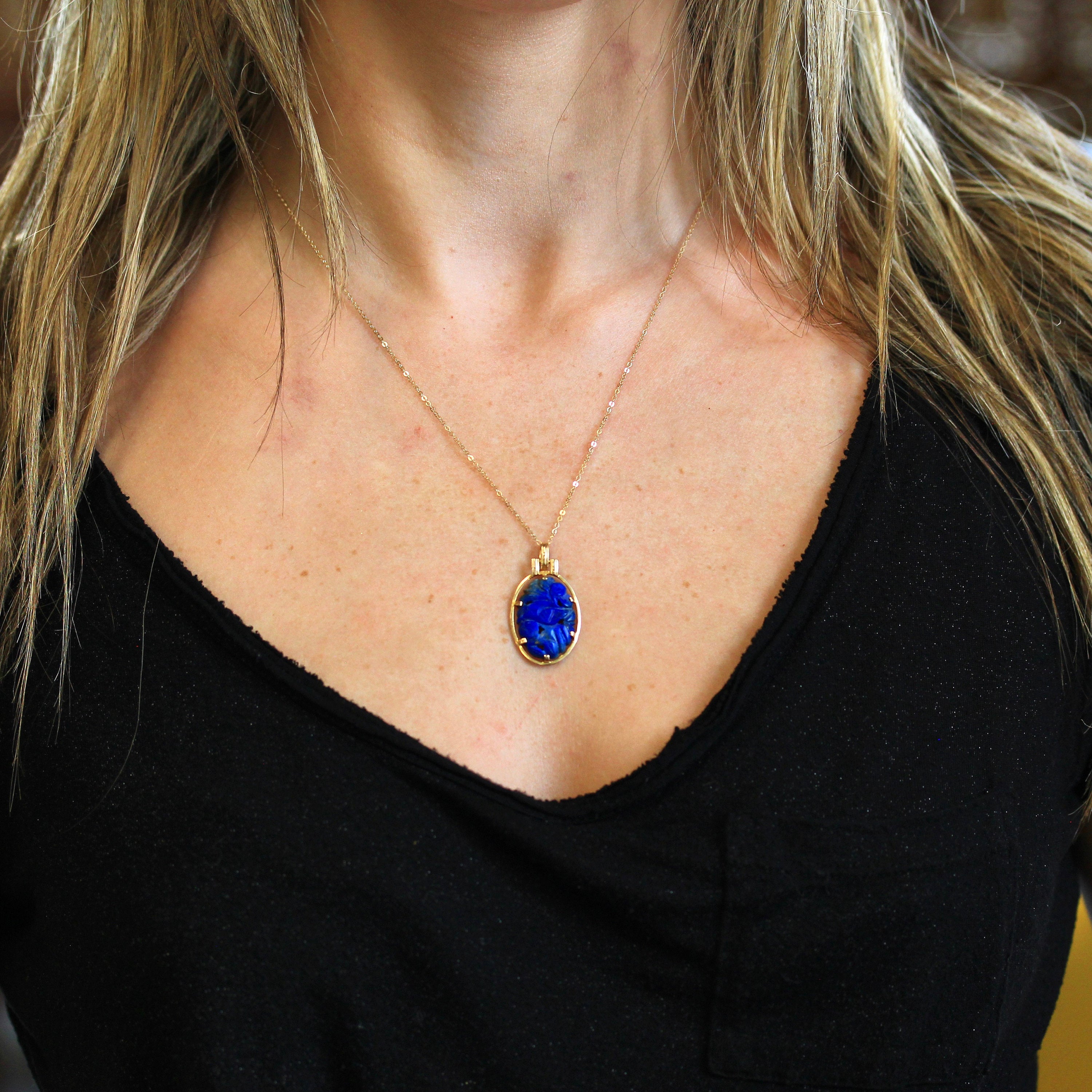 VTG Lapis buy Lazuli Necklace