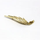 Tiffany & Co. Brooch - Estate 14k Yellow Gold Angel Wing Feather Pin - Circa 1980s Era Tiffany's Statement Fashion Accessory Fine Jewelry