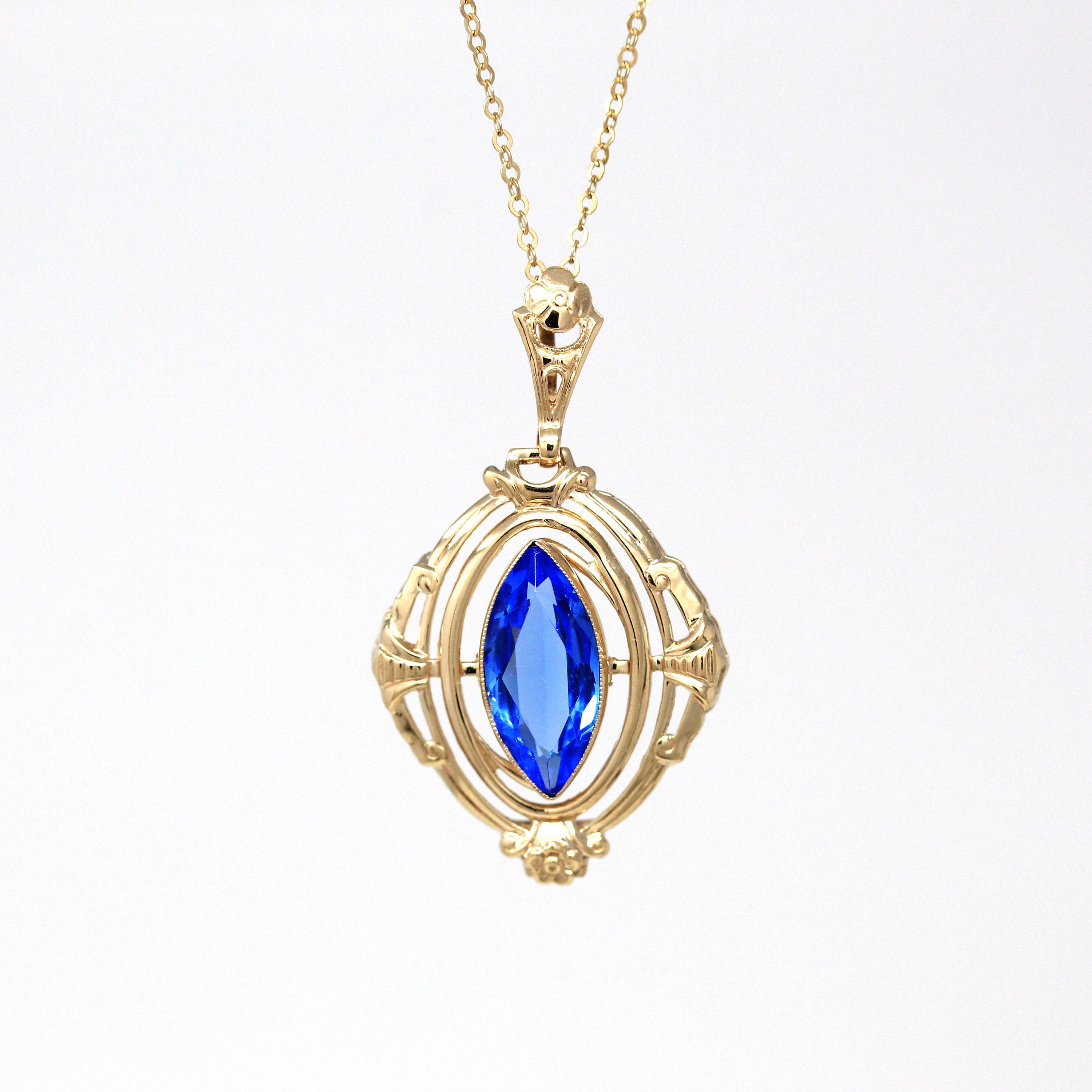 Sapphire retailer Glass Necklace