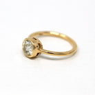 Antique 1.22 ct Old Mine Cut Diamond Engagement Ring - 18k Yellow Gold Bezel Set Vintage Cushion Cut Gem - Size 6.25 Fine Jewelry w/ Report