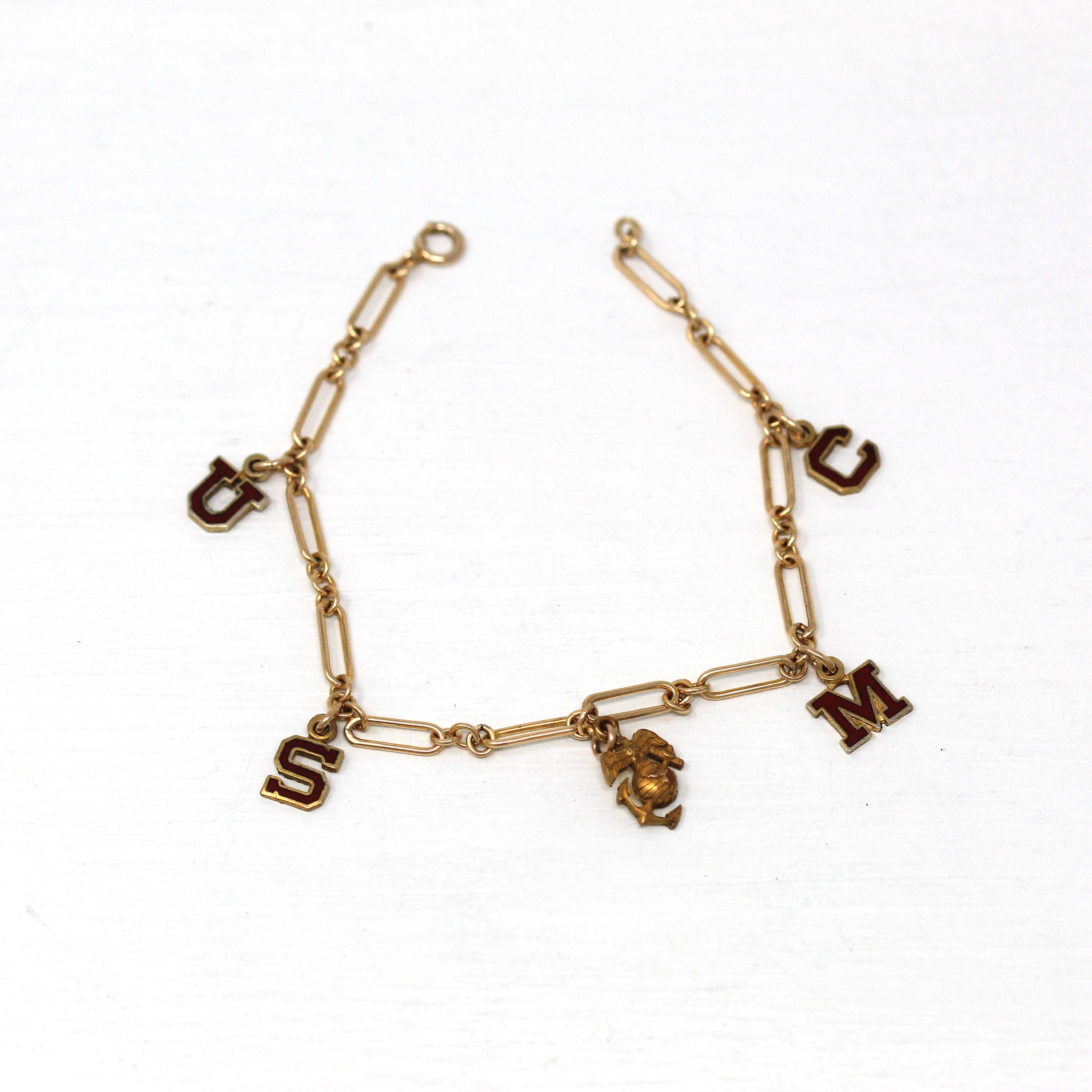 Usmc charms for bracelets hotsell