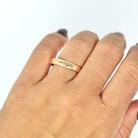 Antique Wedding Band - Edwardian 18k Rosy Yellow Gold Unadorned Plain Simple Classic - Circa 1900s Size 10 1/4 Stacking Unisex Fine Jewelry