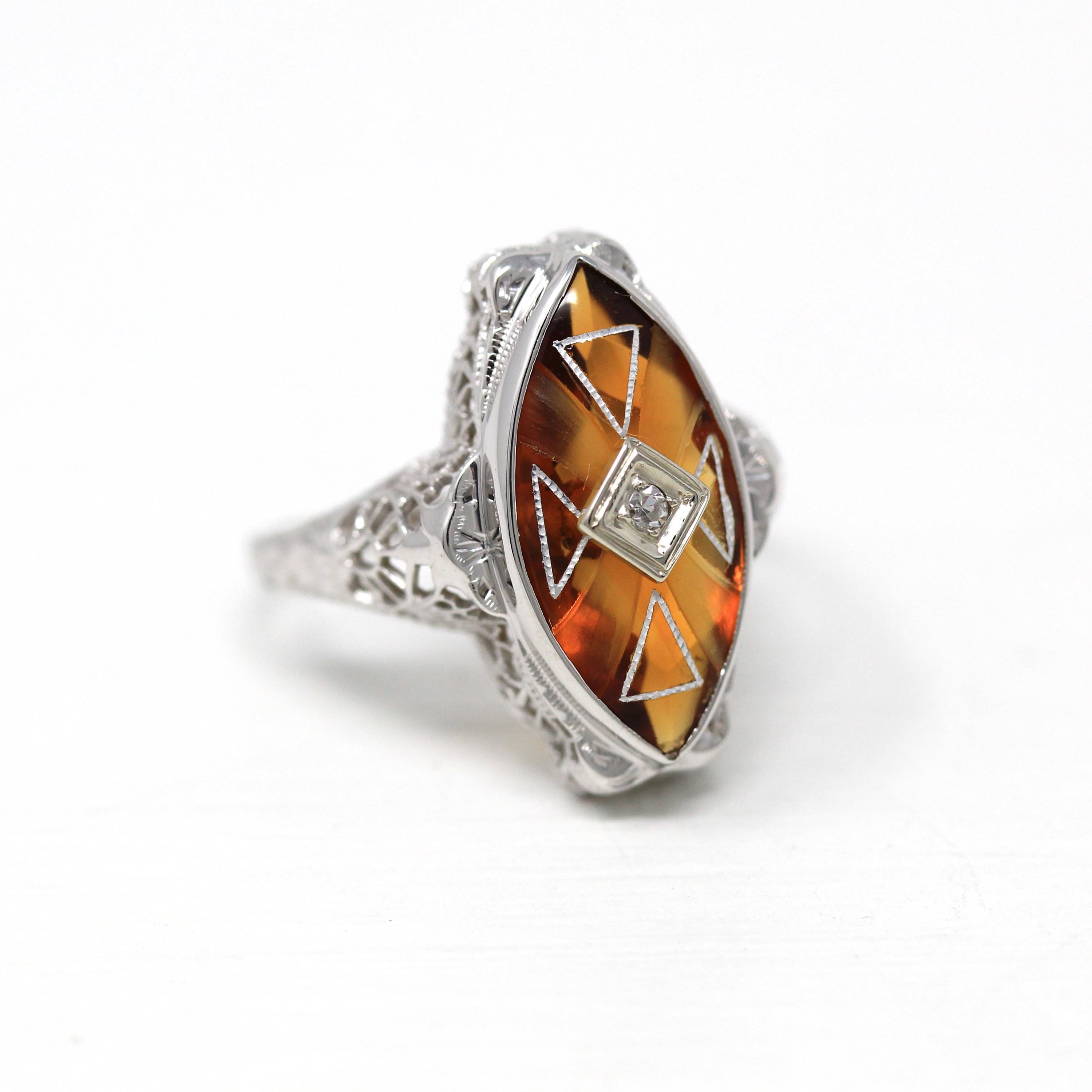 Selling Vintage Art Deco Citrine