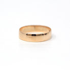 Dated 1891 Band - Victorian 18k Rose Gold Engraved Initials Letters Date Ring - Antique Size 8 1/2 Wedding Statement Unisex Fine Jewelry