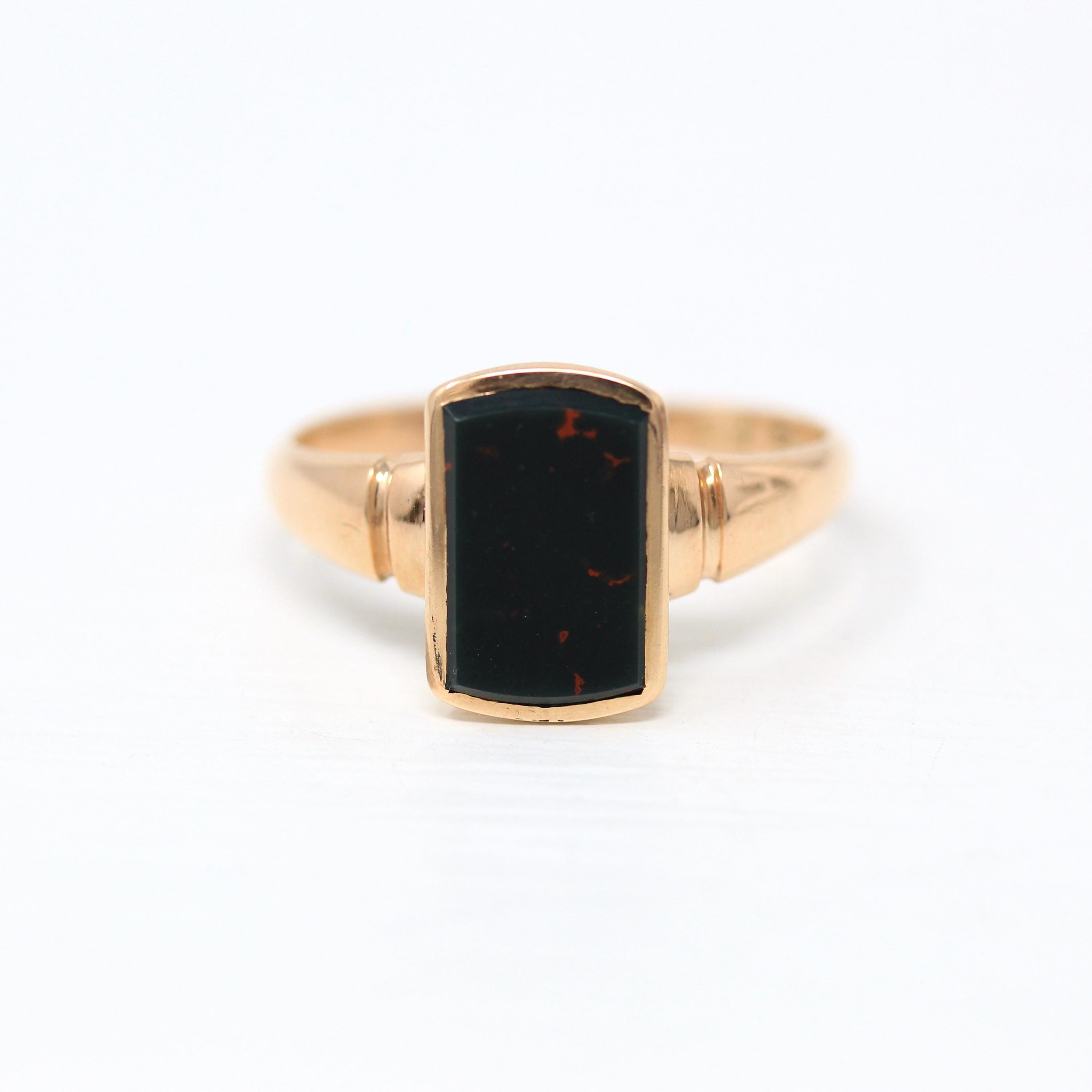 Antique bloodstone ring online