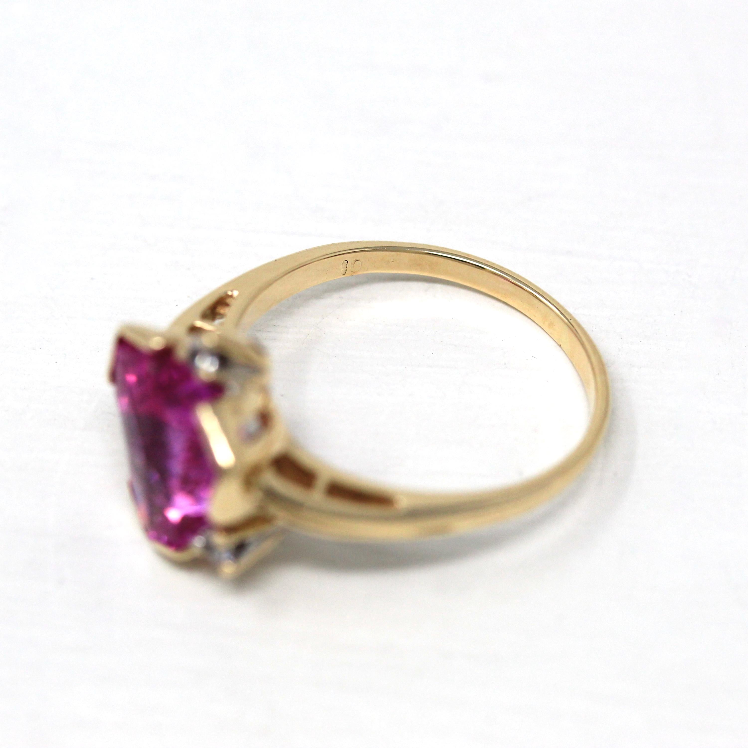 10kt Antique popular pink sapphire ring