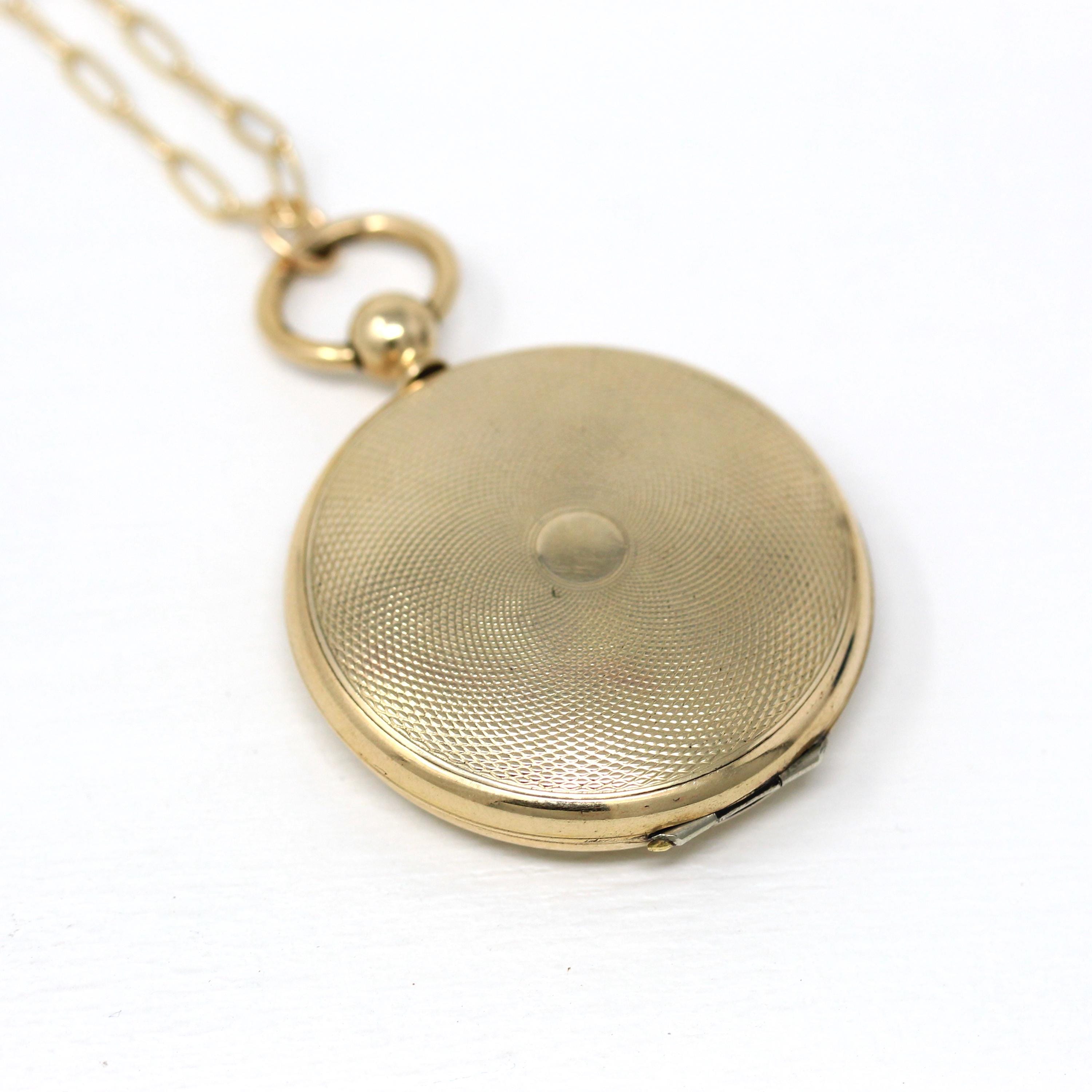 Victorian Golden Pocket Watch good Chain