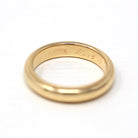 Dated 1964 Band - Retro 14k Yellow Gold Engraved "M.A.A. to R.J.G. 9-24-64" Ring - Vintage Size 10 Statement Fine Milgrain Wedding Jewelry