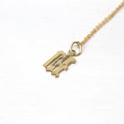 Letter "W" Charm - Art Deco 10k & 14k Gold Initial Old English Style Pendant Necklace - Vintage Circa 1930s Ostby Barton Fine Jewelry