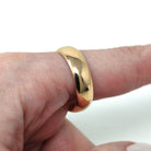 Antique Wedding Band - Edwardian 18k Rose Gold Engraved "B.C. to K.O.C." Ring - Circa 1900s Era Size 10 Stacking Unisex Fine Men's Jewelry