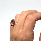 Genuine Amethyst Ring - Antique Victorian Era 10k Yellow Gold Oval Purple 4.77 Ct Gem - Circa 1890s Size 6 February Birthstone Fine Jewelry