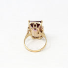 Genuine Ametrine Ring - Modern 14k Yellow Gold Purple Yellow 11.19 CT Gem - Estate Circa 2000's Era Size 6 3/4 Bi-Color Fine Y2K Jewelry