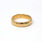 Dated 1903 Band - Edwardian 18k Yellow Gold Engraved Initials Letters Ring - Dated March 23rd Size 6 Stacking Fine Wedding Unisex Jewelry