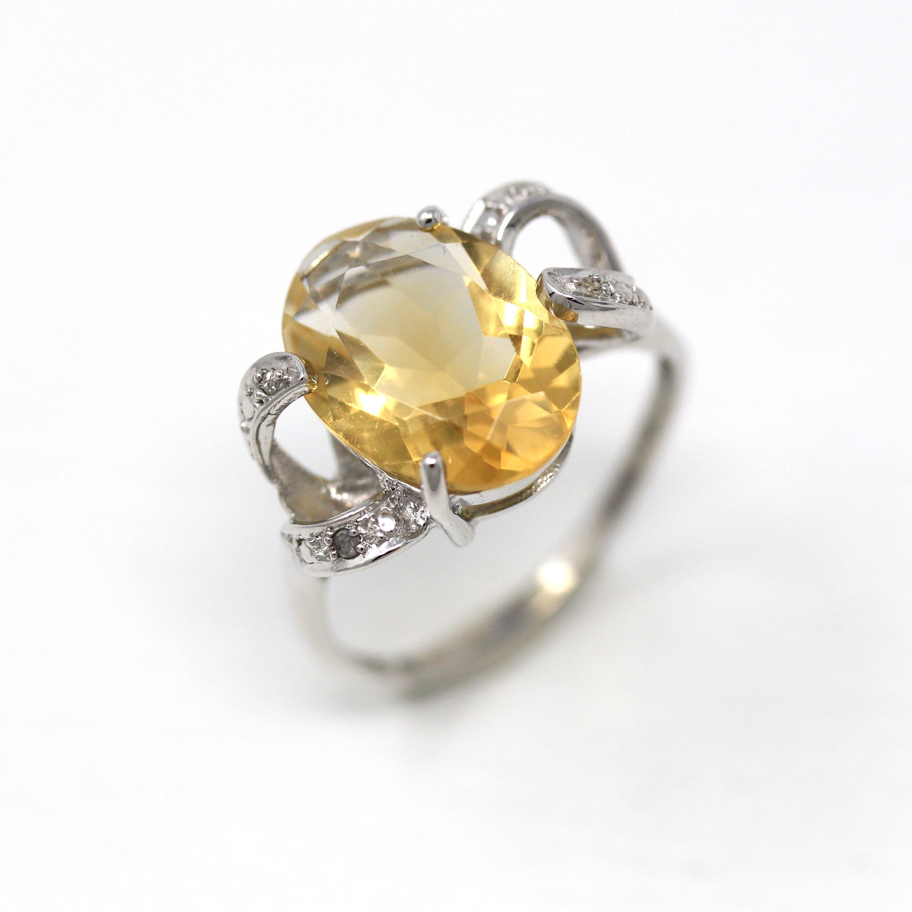 Estate hot sale citrine ring